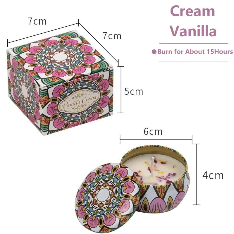 Vintage Botanical Candle Set