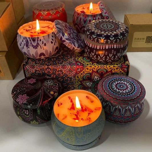 Vintage Botanical Candle Set