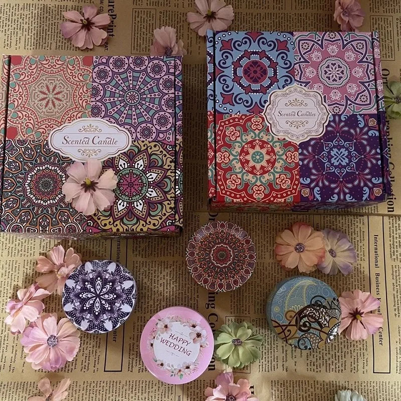 Vintage Botanical Candle Set
