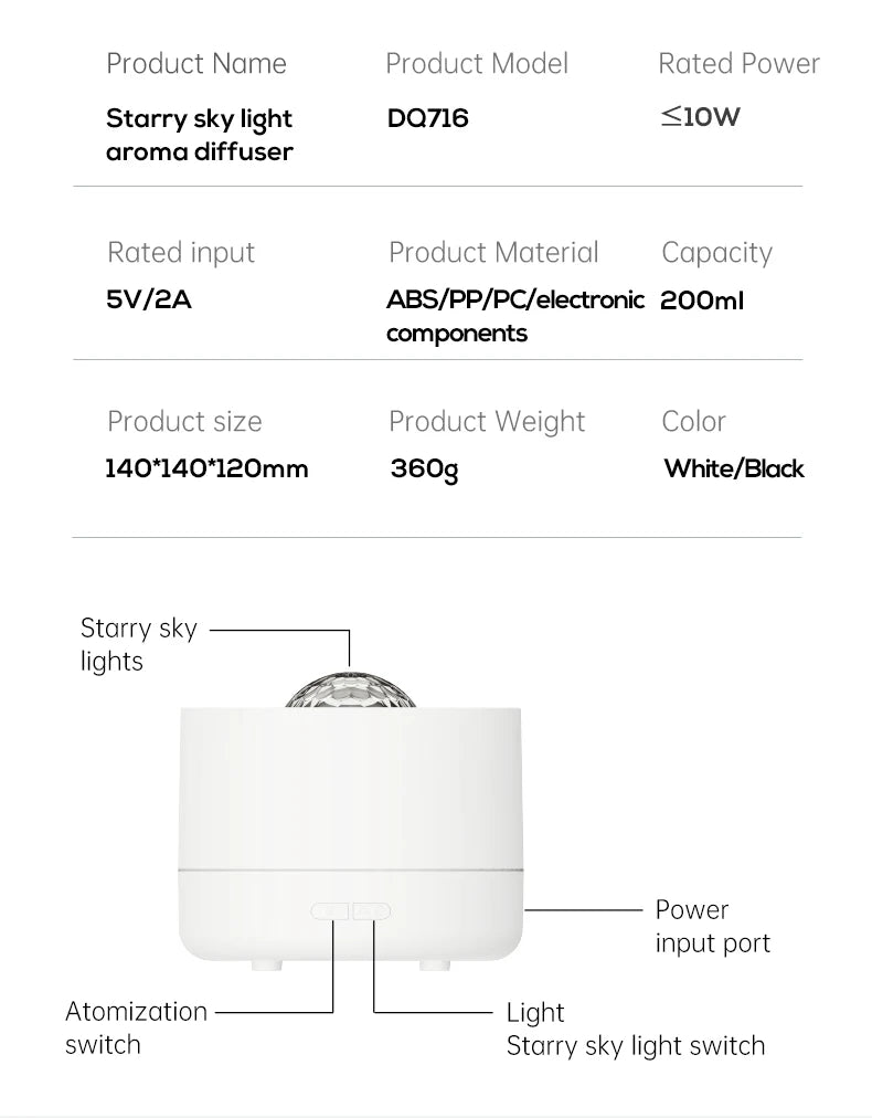 Galaxy Night Diffuser