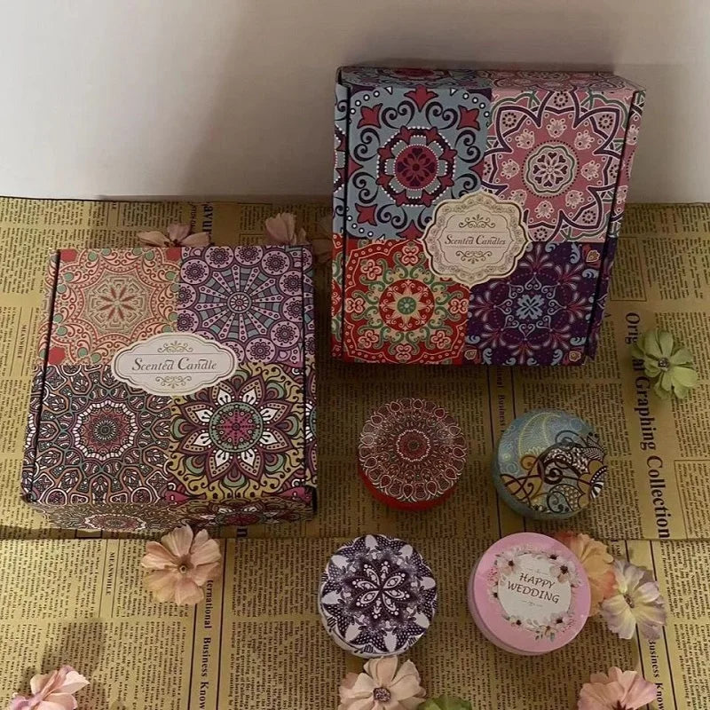 Vintage Botanical Candle Set