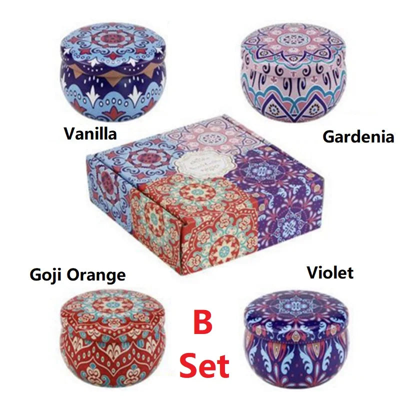 Vintage Botanical Candle Set