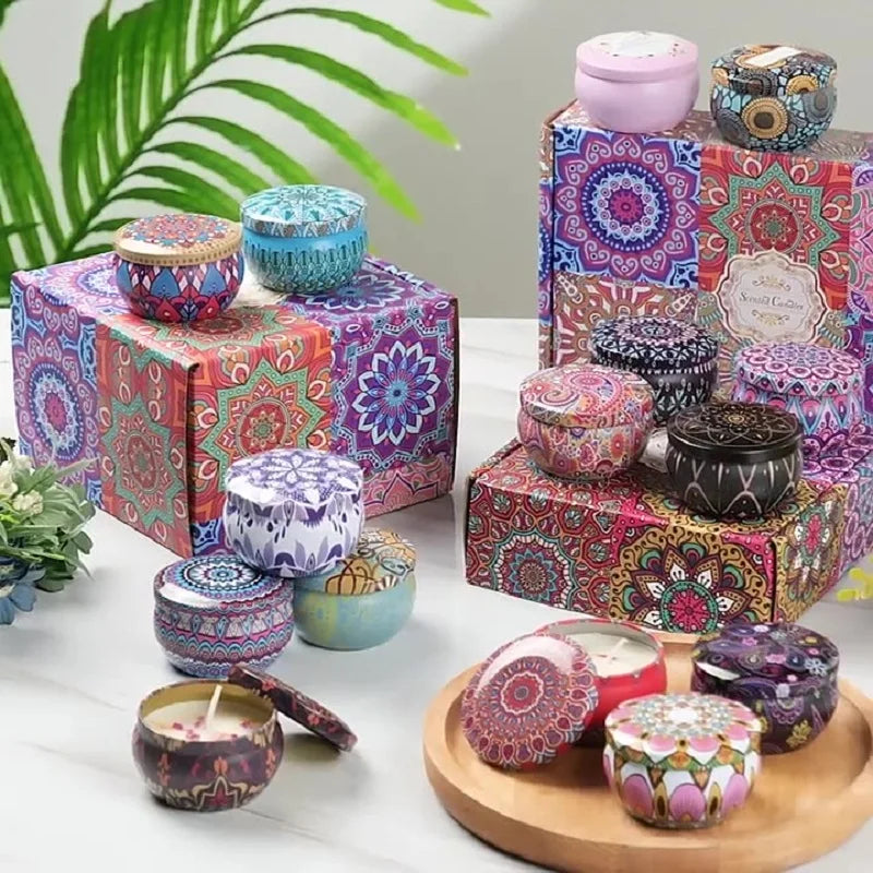 Vintage Botanical Candle Set
