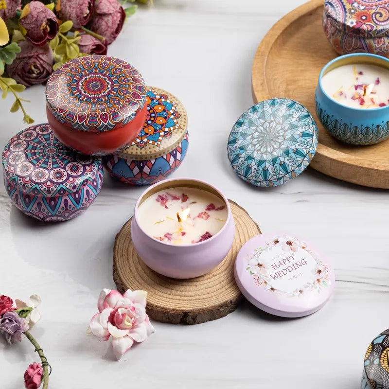 Vintage Botanical Candle Set