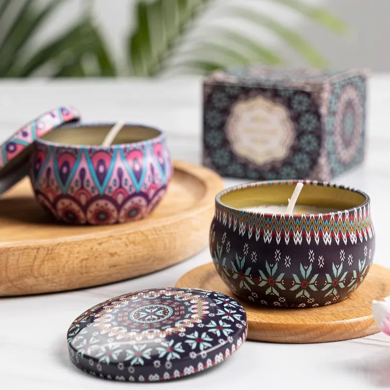 Vintage Botanical Candle Set